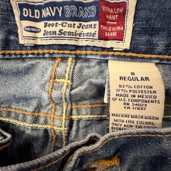 Old Navy Blue Flare Wide Leg Jeans - Picture 2 of 5